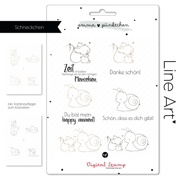 emmapünktchen ® - Schneckchen DigitalStamp