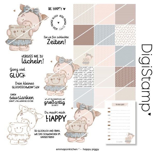 emmapünktchen ® - Pipggy Pig DigiStamp