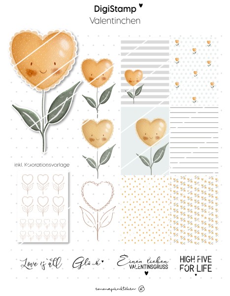 emmapünktchen ® - Valentinchen DigiStamp