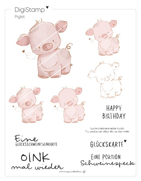 emmapünktchen ® - Piglet DigiStamp