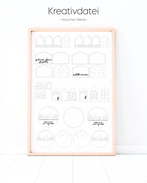 emmapünktchen ® - Häuschen Allerlei LASER / PLOTT
