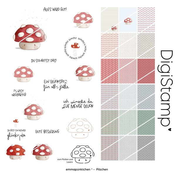 emmapünktchen ® - Pilzchen DigiStamp