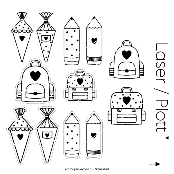 emmapünktchen ® - Schulstart LASER / PLOTT