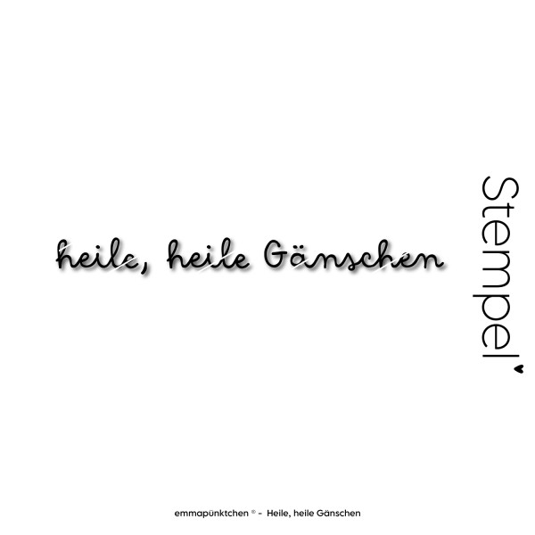 emmapünktchen - Holzstempel Heile, heile Gänschen