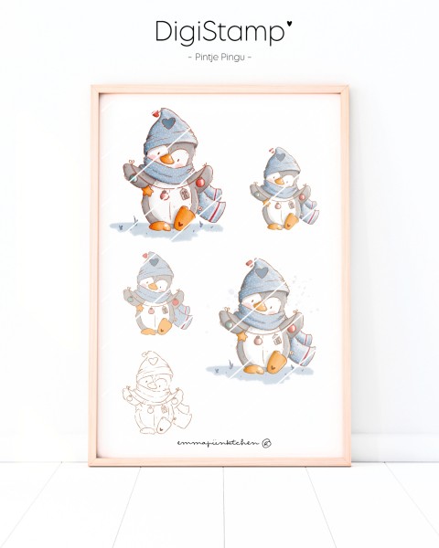 emmapünktchen ® - Pintje Pingu DigiStamp